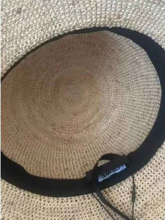 Loewe Beach Straw Hat black